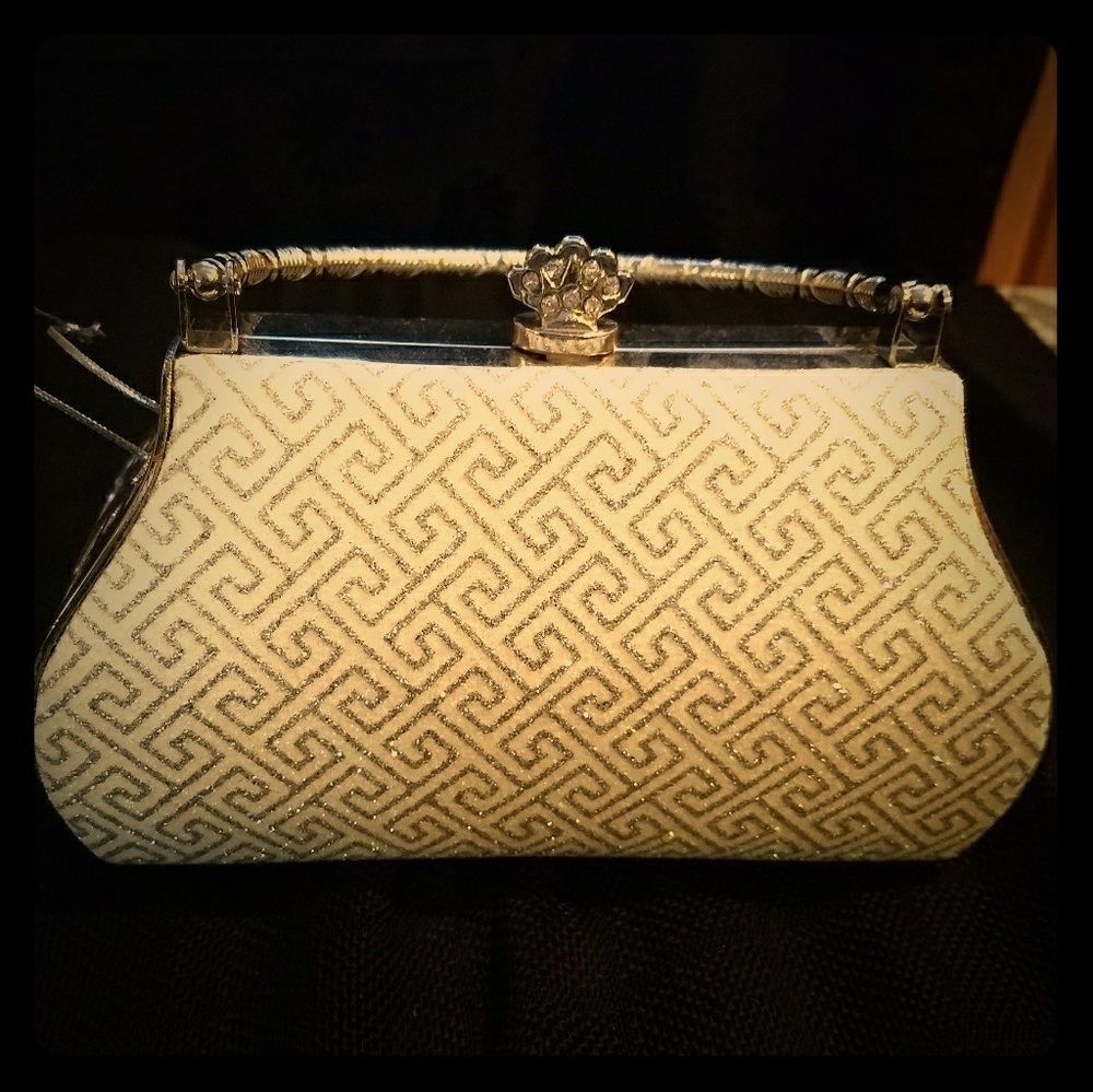 Vintage look bridal formal prom purse